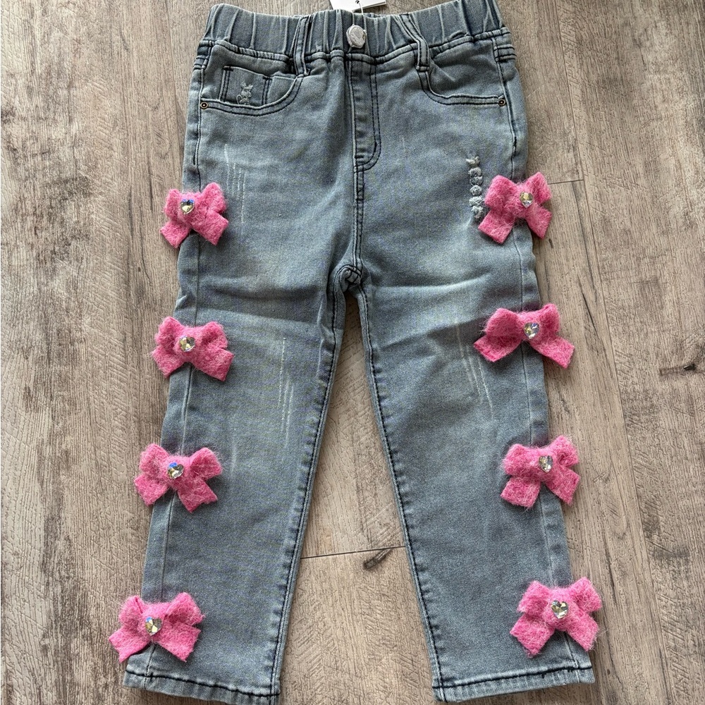 Lola + the boys cutie bow jeans